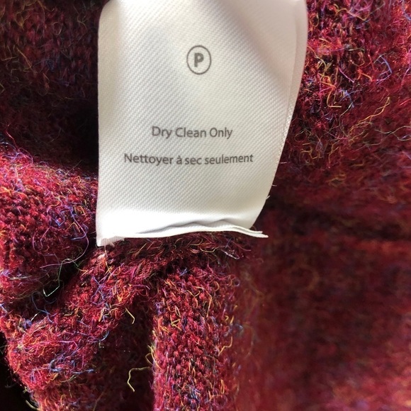 Heartloom Anthropologie Sweater Lattice Shoulder Design Red Size Large - Picture 11 of 11